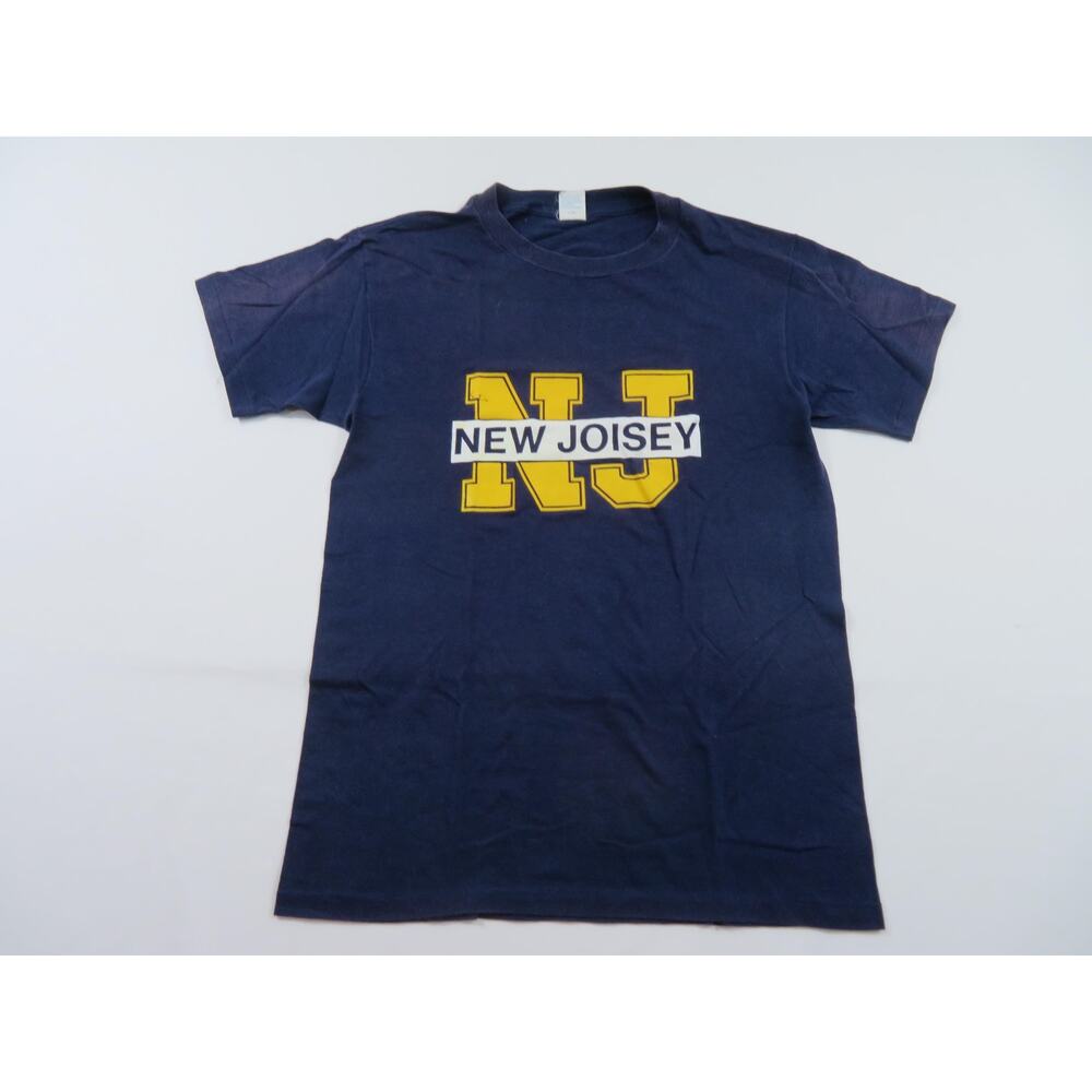 New Jersey T-Shirt, New Joisey, Navy Blue, Sz M 1980s